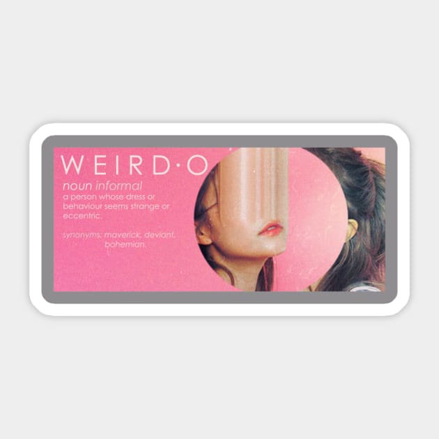 weird.o Sticker by LonelyGalaxyApparel